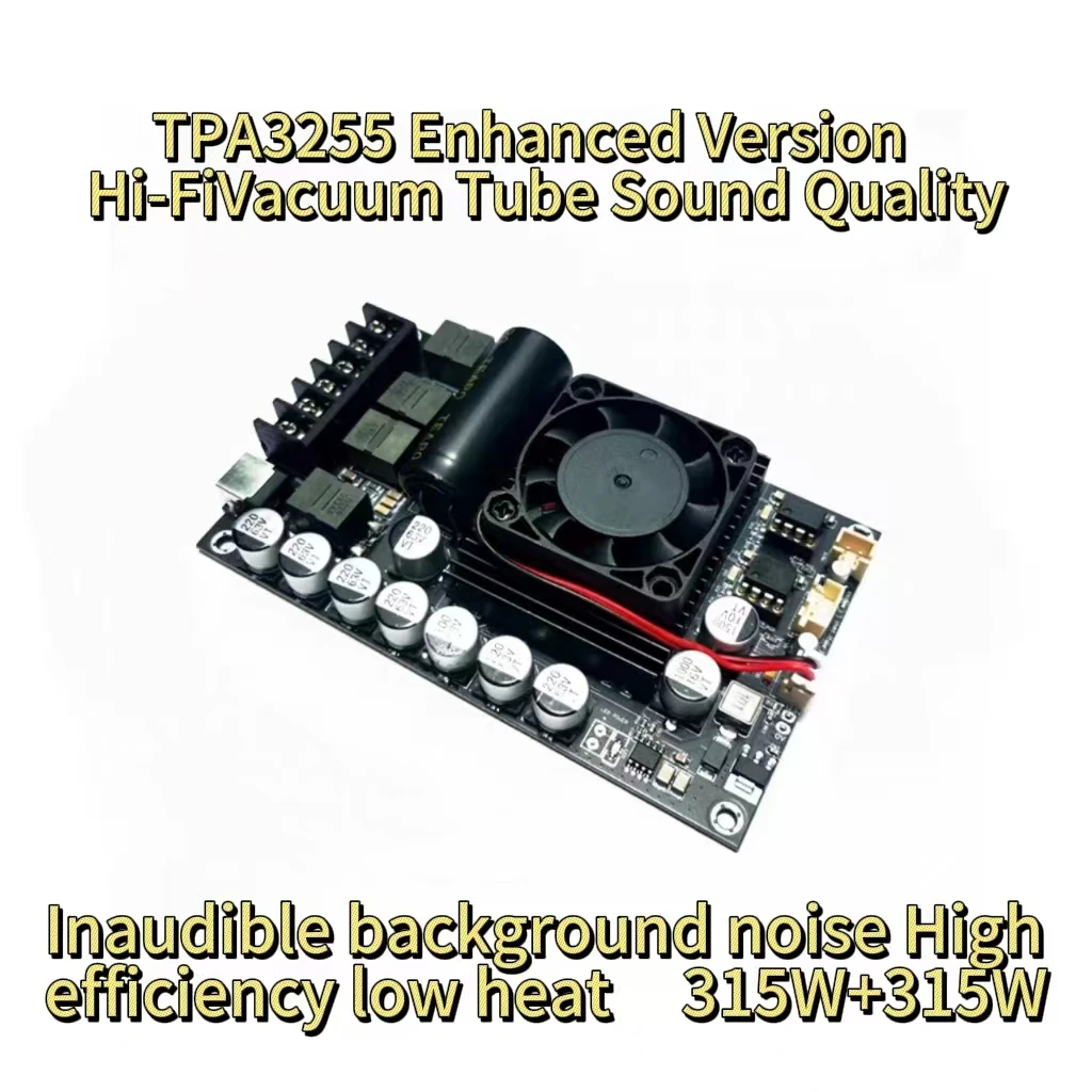 

Двухканальный стерео 300 Вт + 300 Вт аудиофильский модуль аудиоусилителя HIFI TPA3255, плата цифрового усилителя мощности