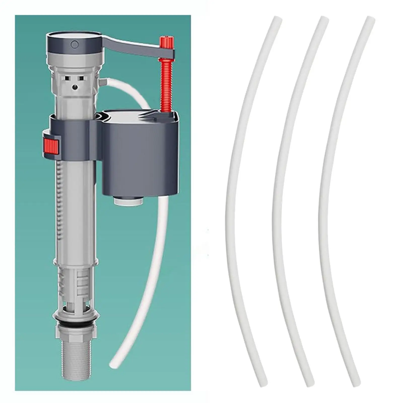 

Universal Toilet Refill Hose Tube Rubber 29.46cm Replacement Pipe for Bathroom Tank Luxury Toilet Kit Upgrade