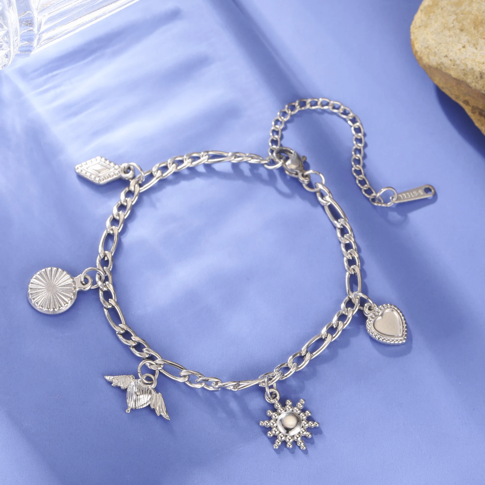COOLTIME Seestern Muschel Armbänder für Frauen Edelstahl Mode Sommer Strand Schmuck Armband Zubehör für Ozean Liebhaber – Detail 15