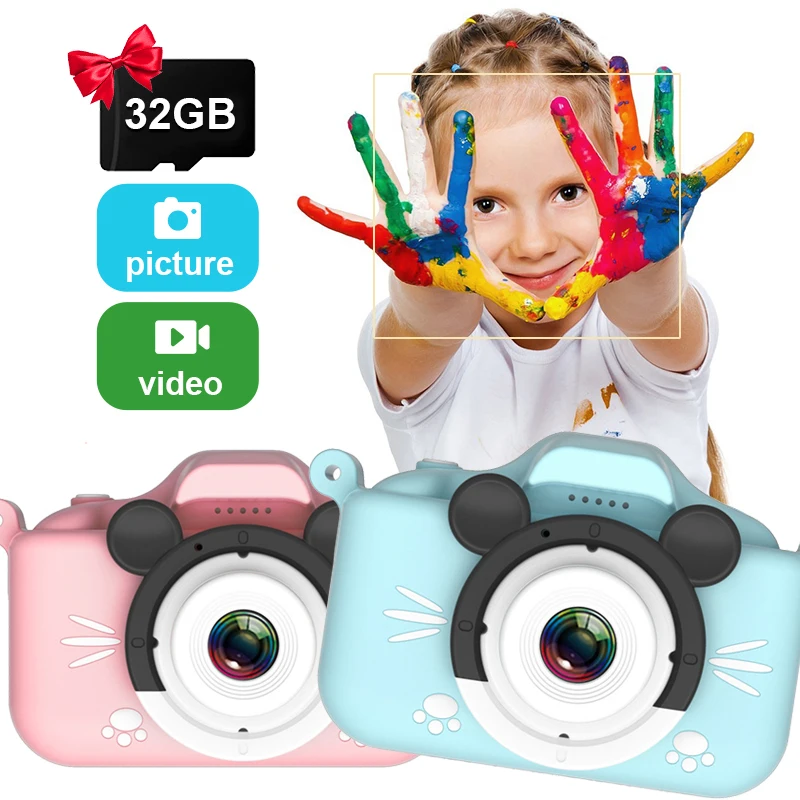 Seckton Upgrade Kids Selfie Camera, regali di compleanno di natale per ragazzi dai 3 ai 9 anni, videocamere digitali HD per bambini piccoli