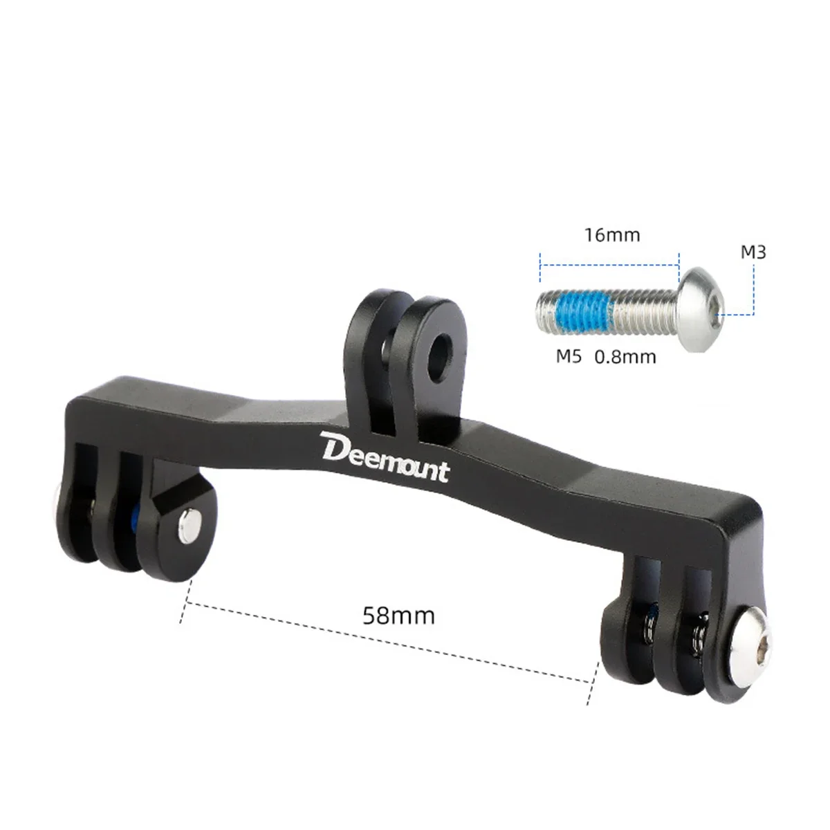 1PC Bike Camera Mount Cameras Holder 1PC Bike Camera Mount Cameras Holder Stand Cycling Accessories Aluminum Alloy Parts