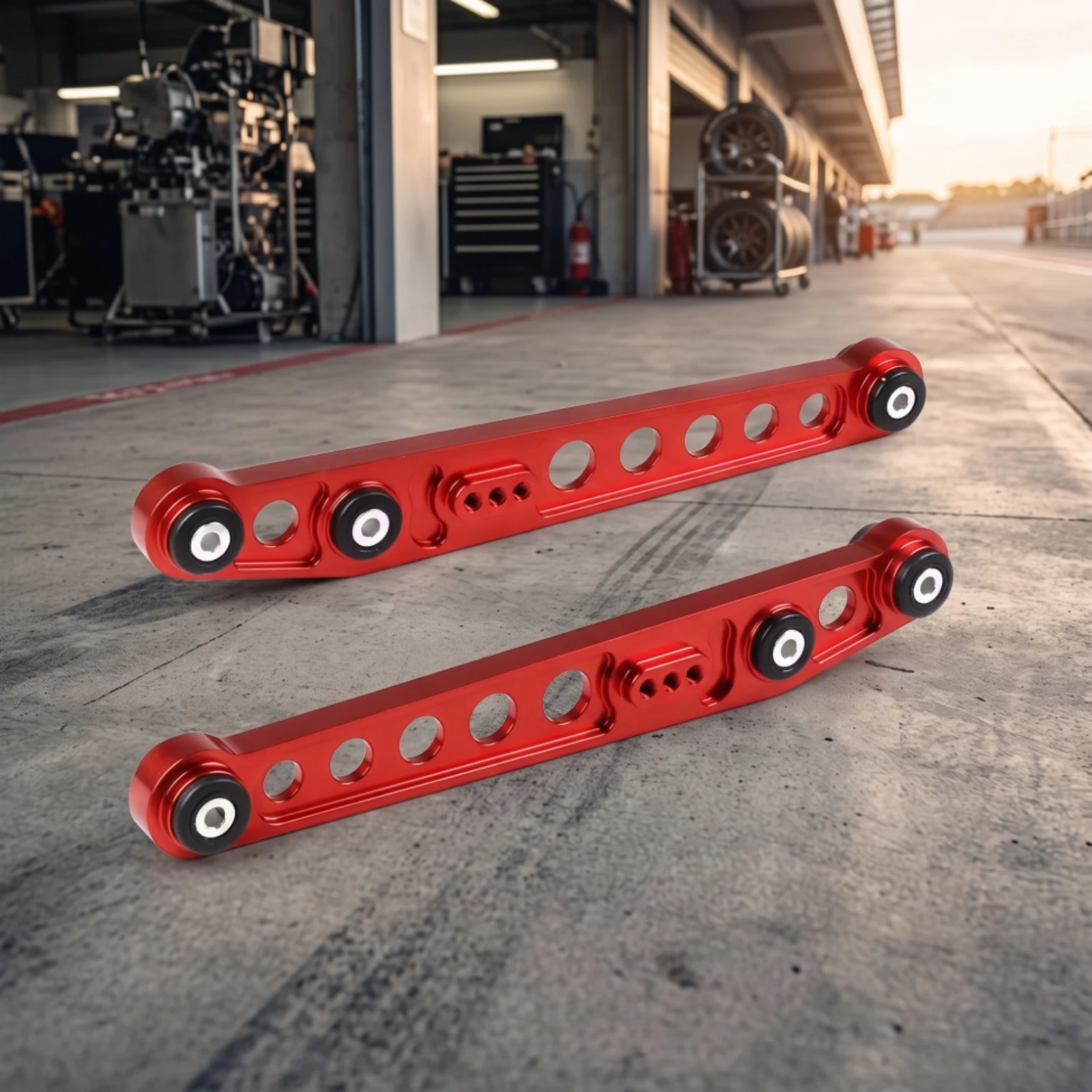 Rear Lower Control Arms Performance Rear Control Arms Auto Parts Machined Direct-Fit for Car Enthusiasts, Track Days