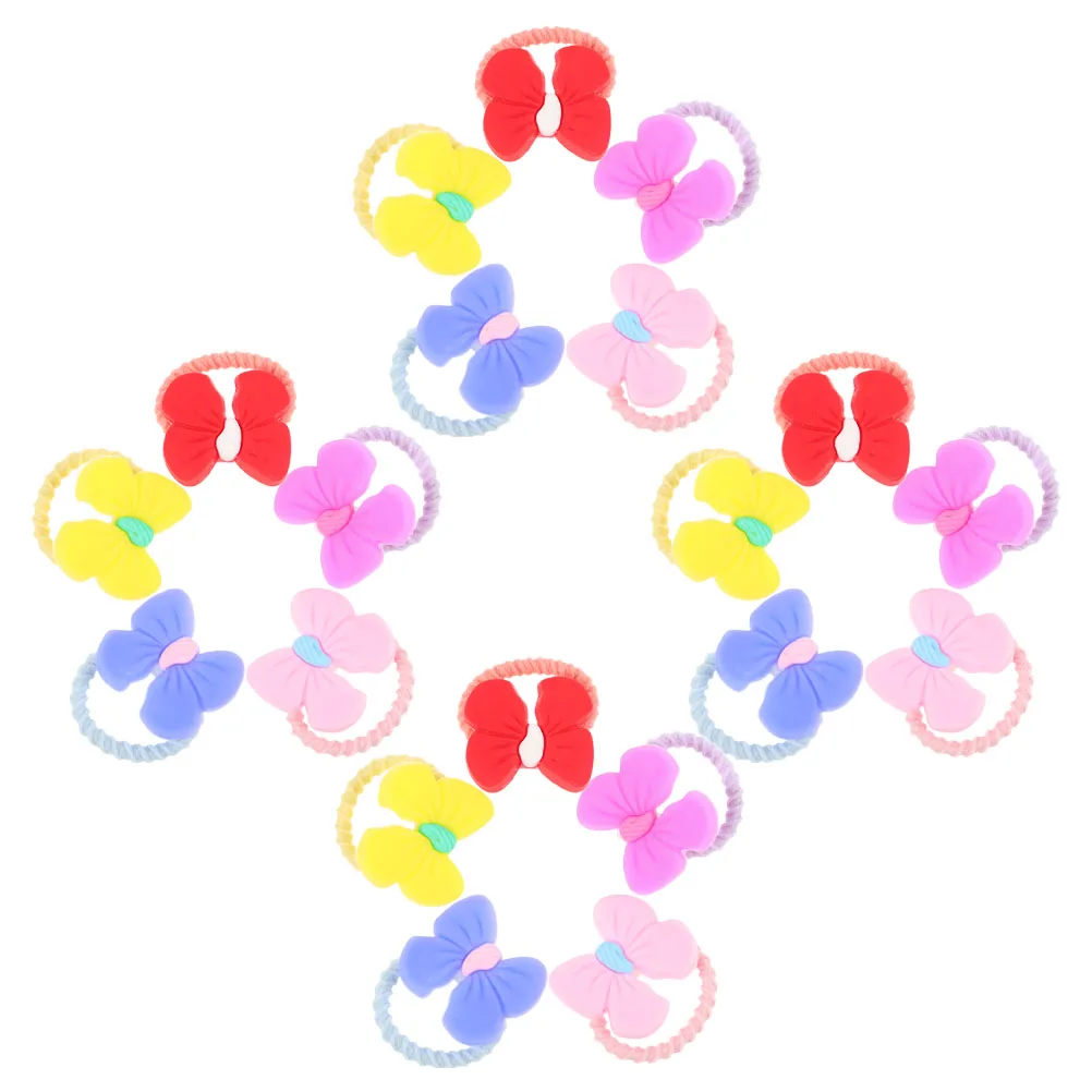 

20pcs Pet Hair Bows Dog Accessories s for Longhaired Dogs Easy to Use Assorted Styles Puppy Small Bowknot Clips