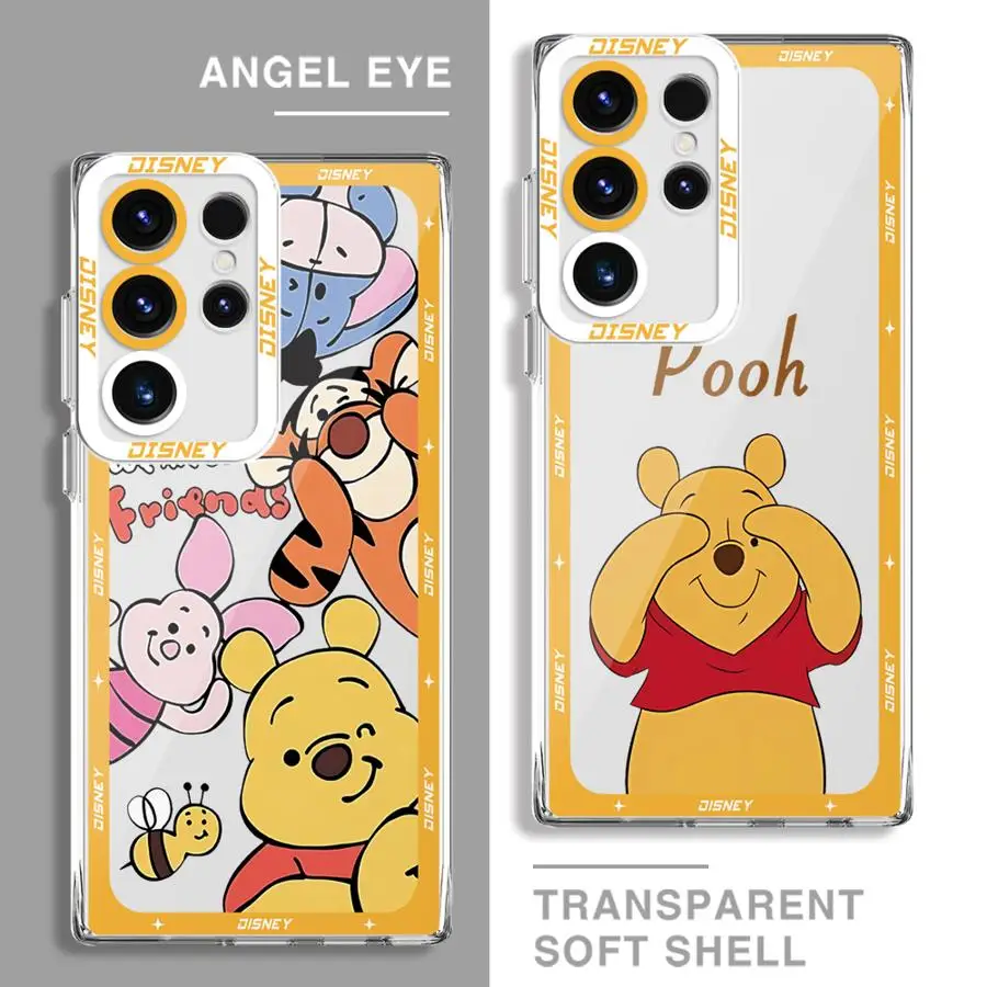 Disney Winnie Pooh Phone Case for GalaxyNote20 20Ultra S21 S23 S22 S20 S24 Plus S20 S23 S22 S21 S24 S23 Ultra S20 S23 S21 FE