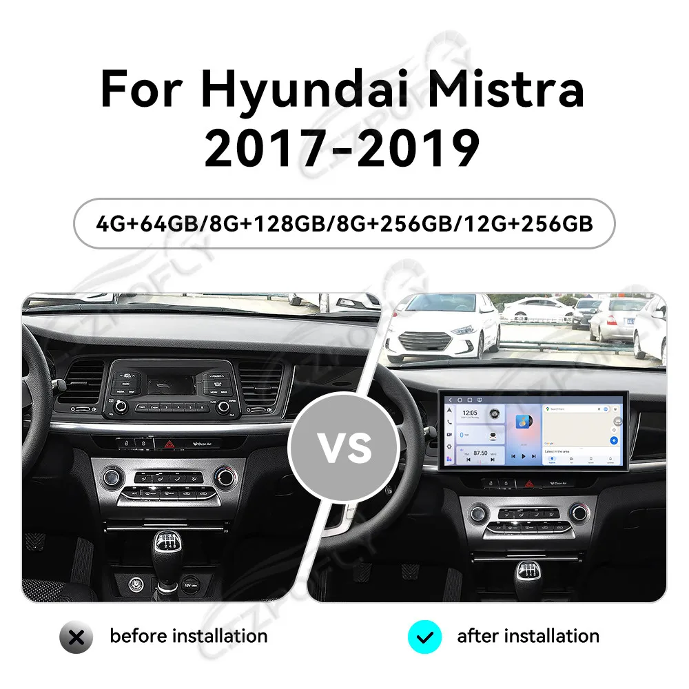 15.8 inch Carplay Android Auto Car Radio For Hyundai Mistra 2017-2019 GPS Navigation Multimedia Player Head Unit