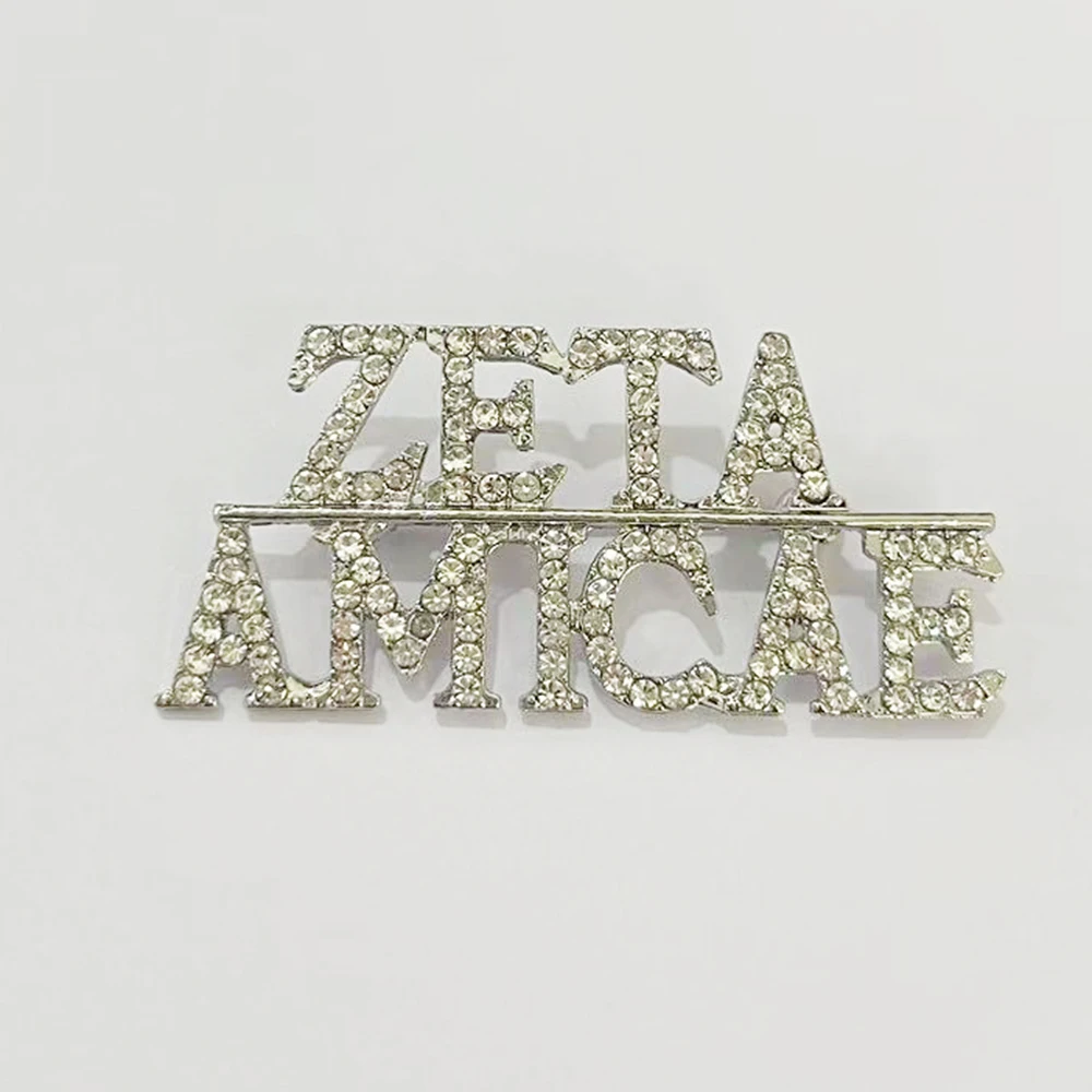 ZETA AMICAE Inlaid Diamond Pin