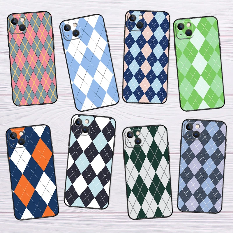 Blue Argyle Pattern… - image