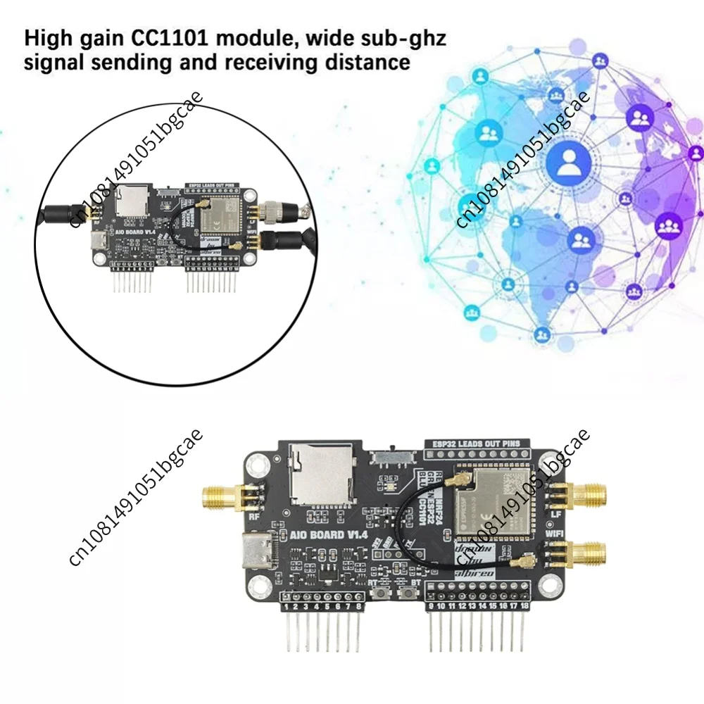 For Flipper Zero Multiboard 2.4G Module Expansion 3 in 1 WiFi NRF24 + Expansion High Gain CC1101 Module