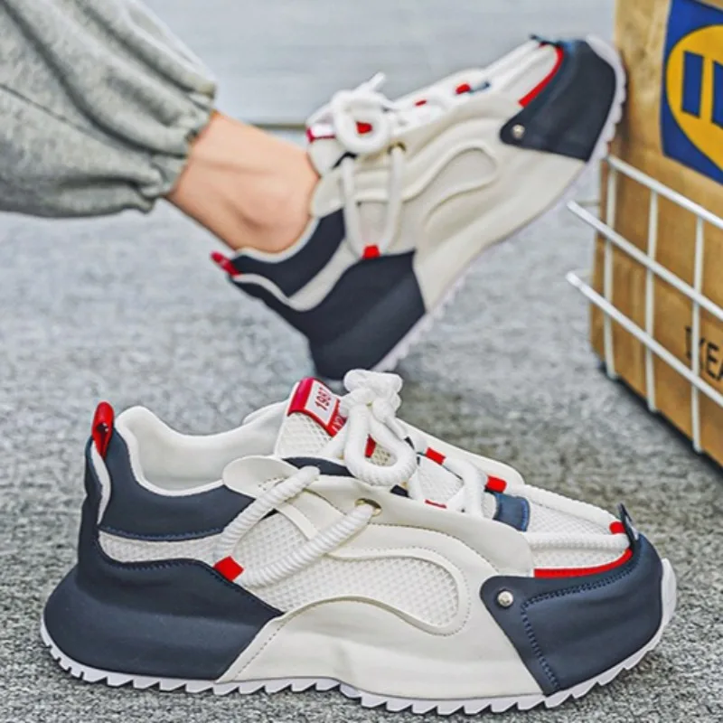 

Big Size Sneakers for Men Fashion Outdoor Casual Shoe Breathable Trainer Shhoes for Men Platform Running Shoes Кроссовки Мужские