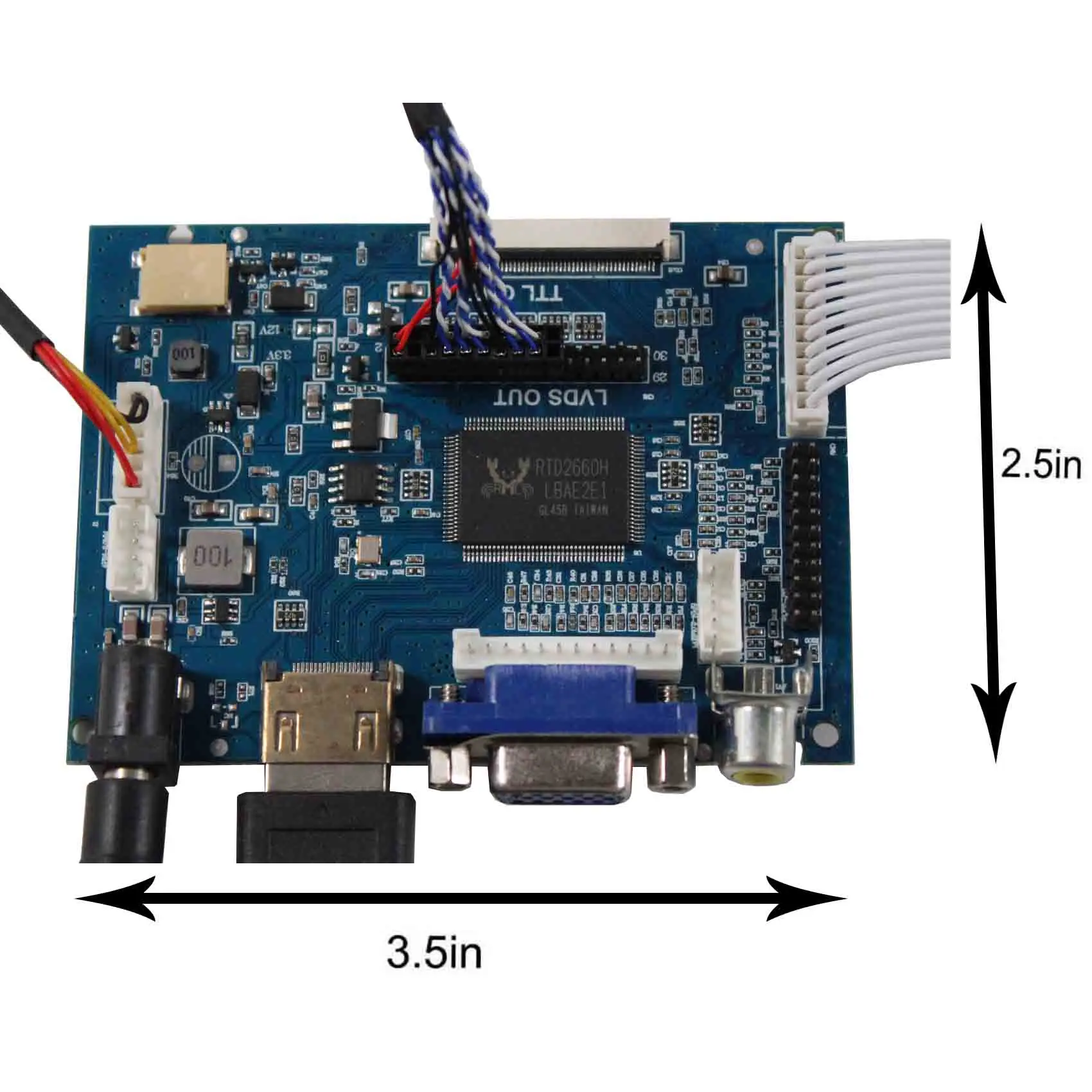 HDM I VGA AV LCD Controller Board 15inch AC150XA01 1024x768 LCD Screen