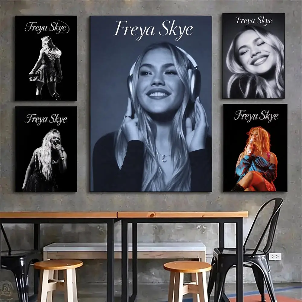 actor Freya Skye Poster Poster HD Printing Vintage Luxe Home Decor Wall Art for the Living Rooms Entryways Gift