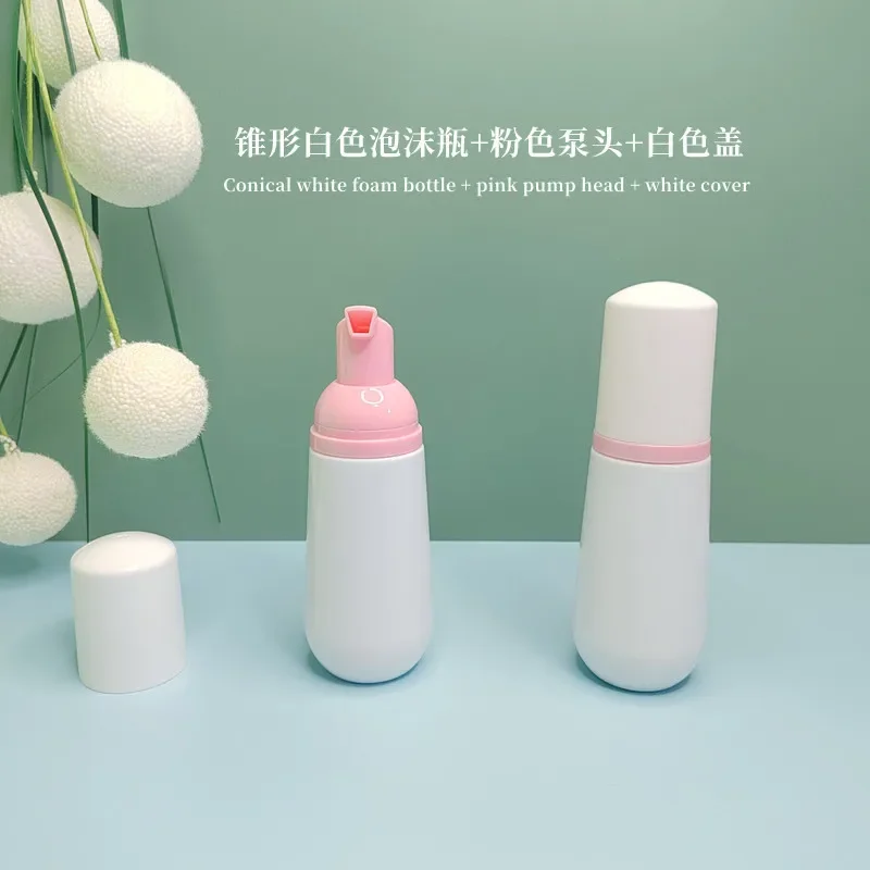 30PCS/60ml Plastic Refillable Empty Cosmetic Foam Pump Bottle  Container Cleanser Makeup Travel Bottle Soap Shampoo Foaming Cone