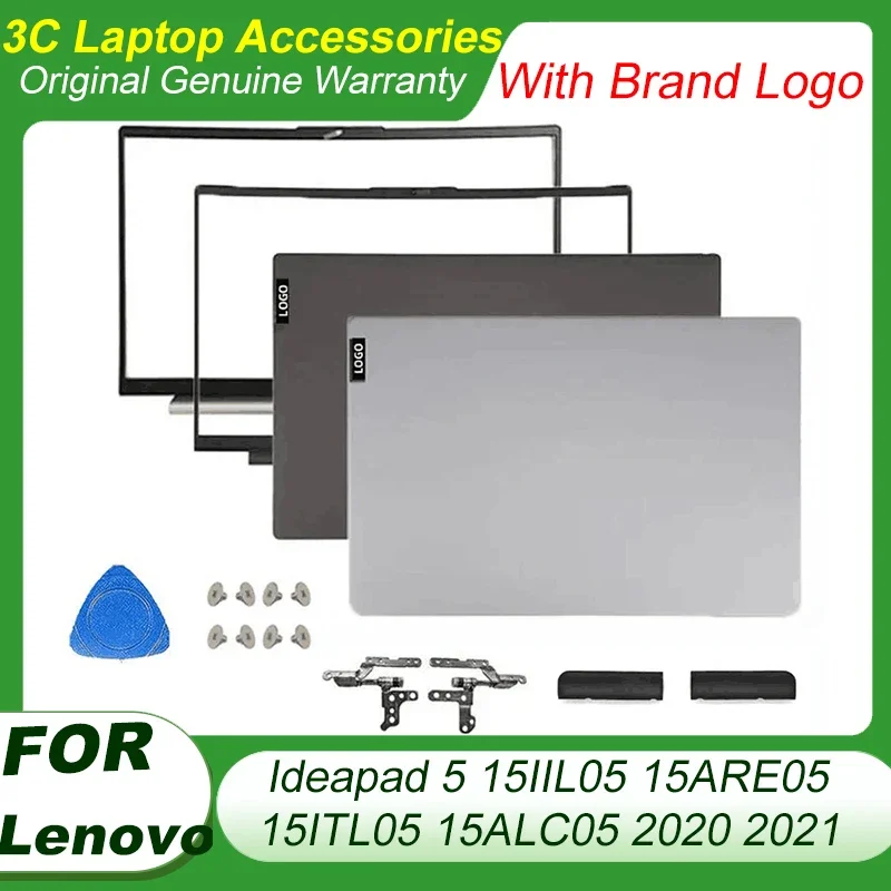 

New For Lenovo Ideapad 5 15IIL05 15ARE05 15ITL05 15ALC05 2020 2021 Laptop LCD Back Cover Top Housing Case Front Bezel Hinges