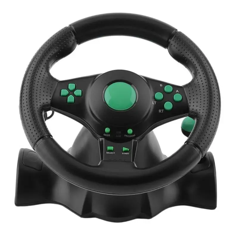 New 2022 Racing Game Steering Wheel For XBOX 360 PS2 For PS3 Computer USB Car Steering-Wheel 180 Degree Rotation Vibration With