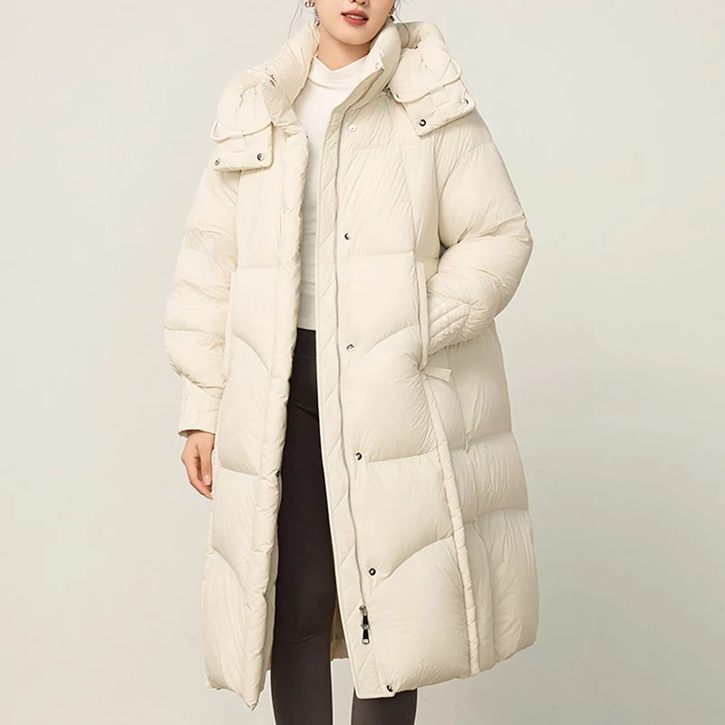 Cappotto da donna 90 Piumino invernale da donna in piumino d'anatra bianca 2025 Nuovo piumino da donna per il tempo libero con cappuccio di alta qualità Parker H770