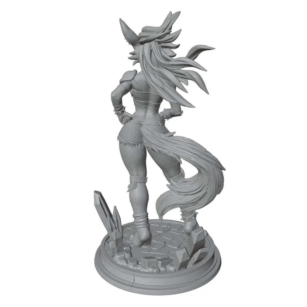 Figura anime impresa en 3D decoración habitación sin montar ni pintar - imagen 4