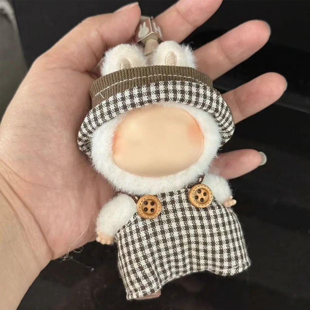 

For Labubu 4.0 Clothes Mini Love Doll Clothing Accessories Outfit Overalls Design Doll Costumes Keychain Pendant Decoration