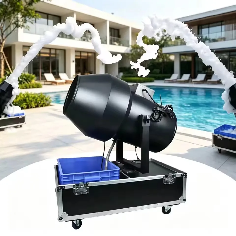 Professional High Power 3000W Jet Foam Cannon Party Foam Machine with Auto Flight Case for Kids Swimming Pool Party