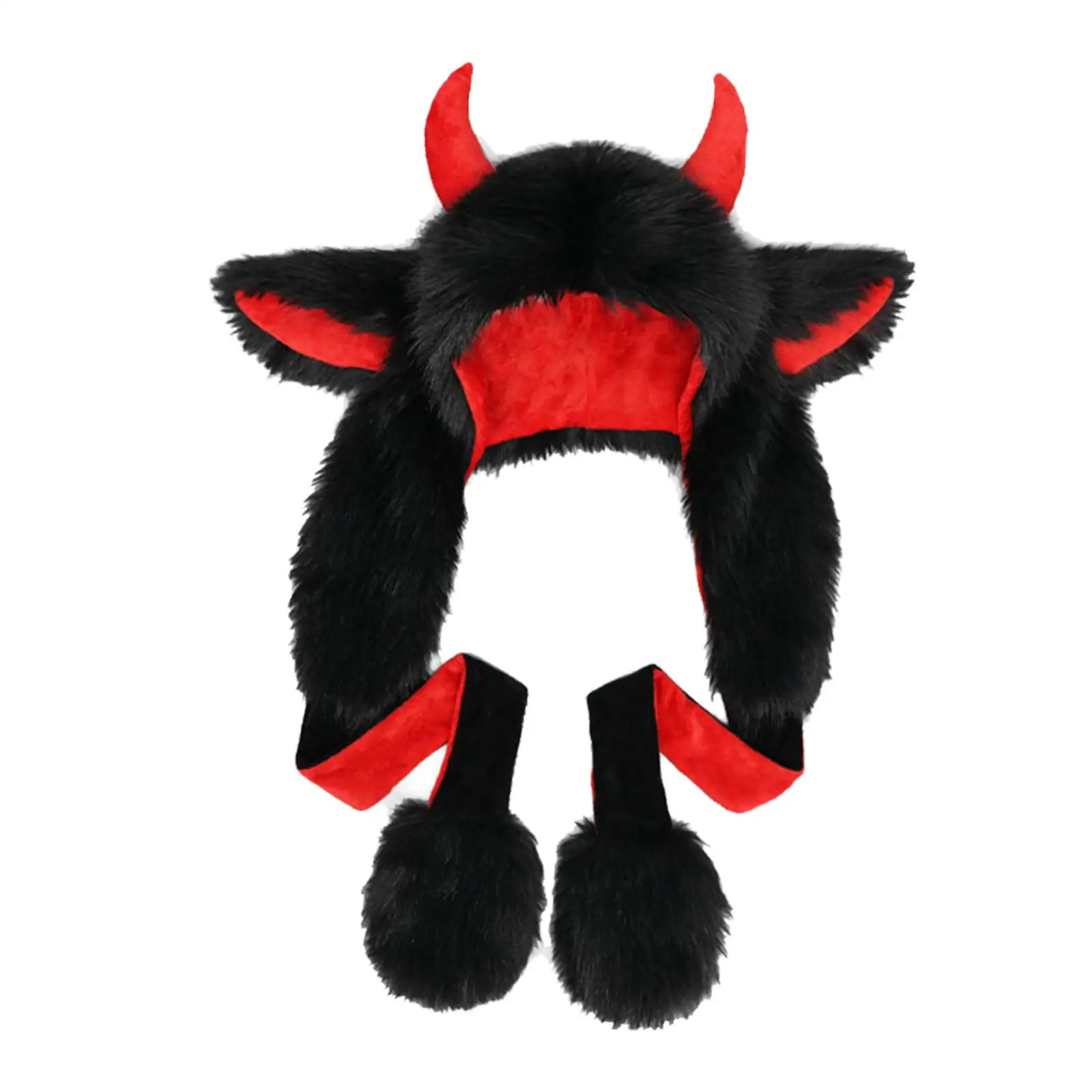 Soft Plush Hat Ideal Gift Animal Ear Hat for Role Play Winter Cold Weather