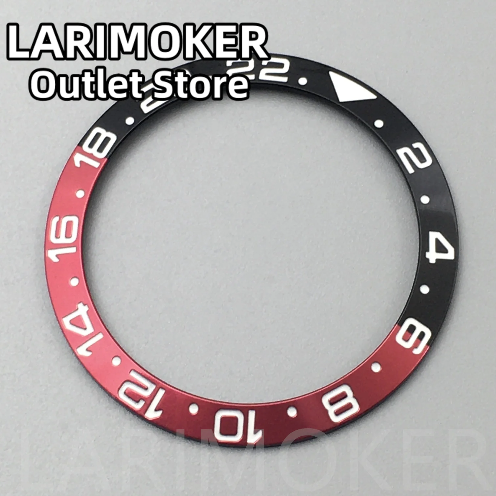 Larimoker 38Mm Diameter Keramiek Horloge Bezel Invoegen Geschikt Voor 40Mm Horloge Case Vervanging Horloge Accessoire Insert