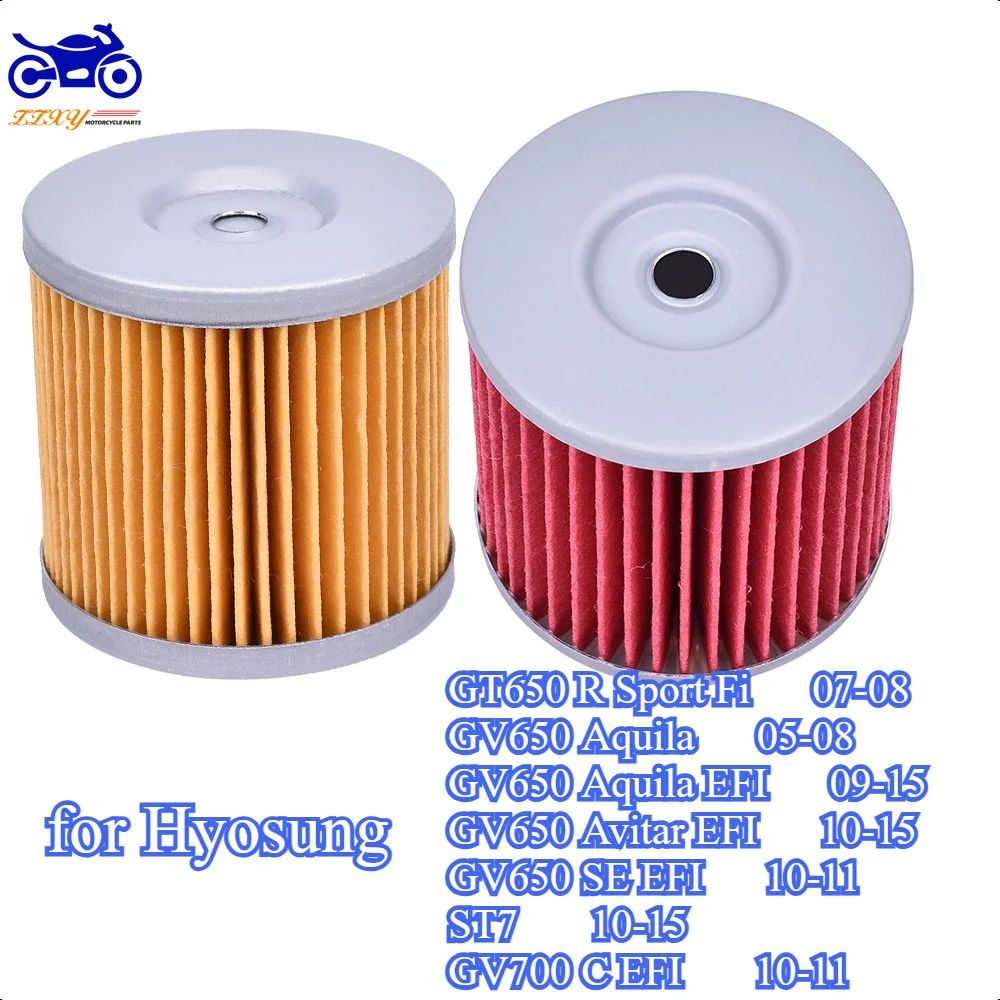 Accesorios para motocicleta, filtro de aceite para Hyosung GT650 R Sport Fi GV650 Aquila EFI  Avitar EFI  SE EF ST7 GV700 C EFI