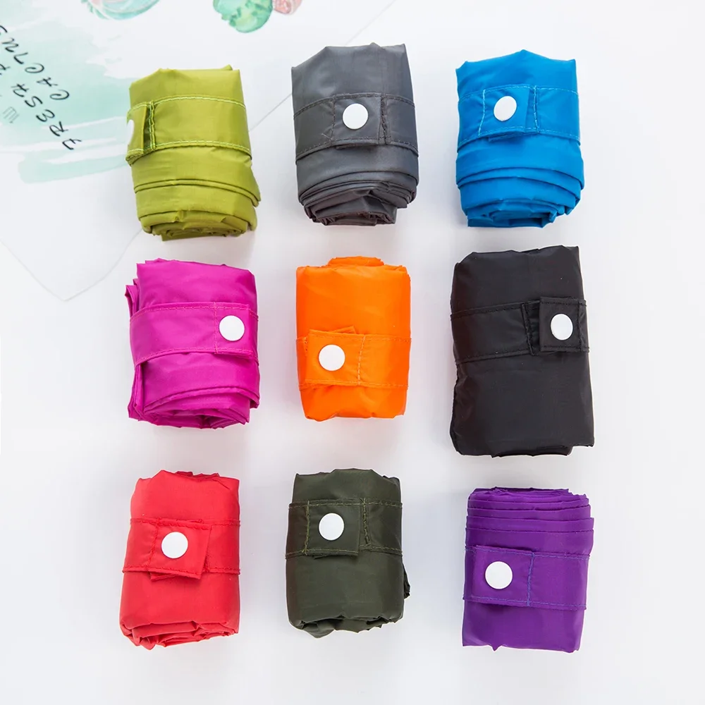 حقيبة تسوق سميكة قابلة للطي بطبقة مزدوجة، حقيبة كبيرة من النايلون، حقيبة سميكة قابلة للطي ومقاومة للماء ومضادة للتمزق، حقيبة يد #2