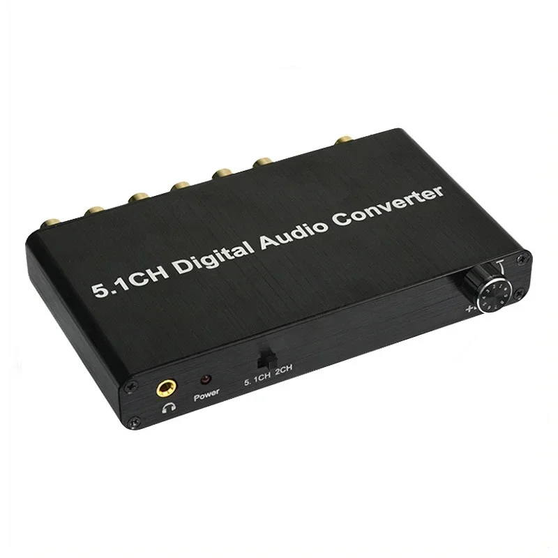 5.1 Audio Digital Sound Decoder Converter SPDIF To 5.1CH Audio Adapter Decoder Compatible For DOLBY Decoding