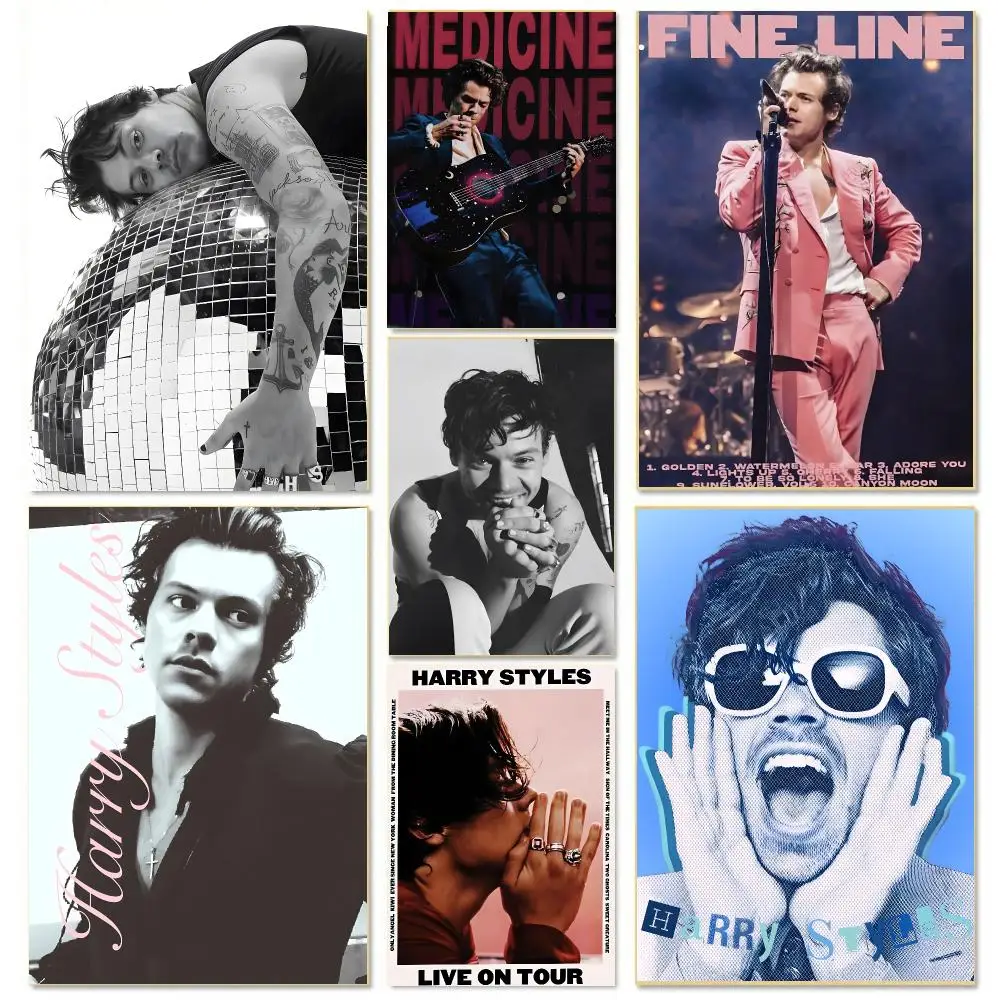 Singer H-harry Styles Poster HD Waterproof Aesthetic Wall For Home Decor Trendy Durable Easy To Apply Art