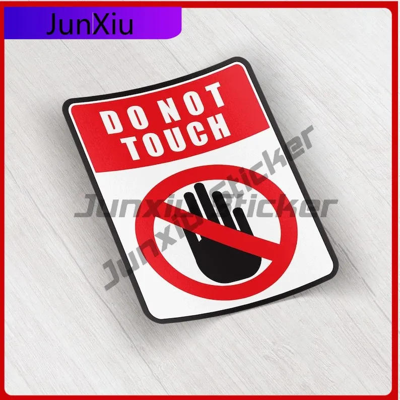 

Do Not Touch Warning Sign Car Vinyl Sticker Bumper Camper Windows Windshield Scratch-proof Decal Accessories Car Scratch Cover