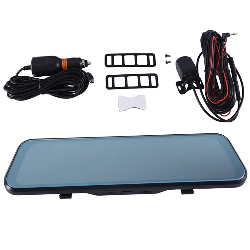 

10 Inch 1080P Car Dvr Mirror Dash Cam Dual Lens Dashcam Full HD Drive Recorder Stream Dash Car Camera