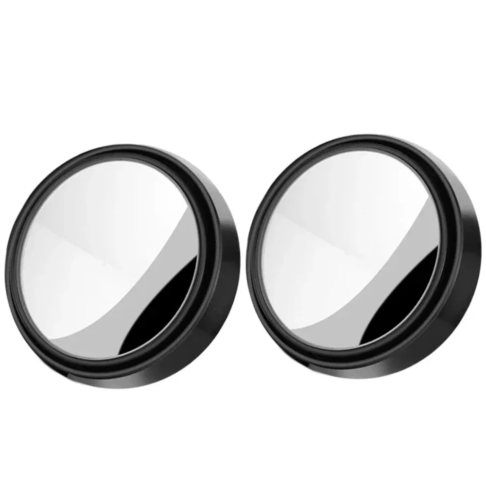 2pcs Car Round Frame Convex Blind Spot Mirror Wide Angle 360 Degree Adjustable Rearview Auxiliary Mirror Auto Accessories image 6