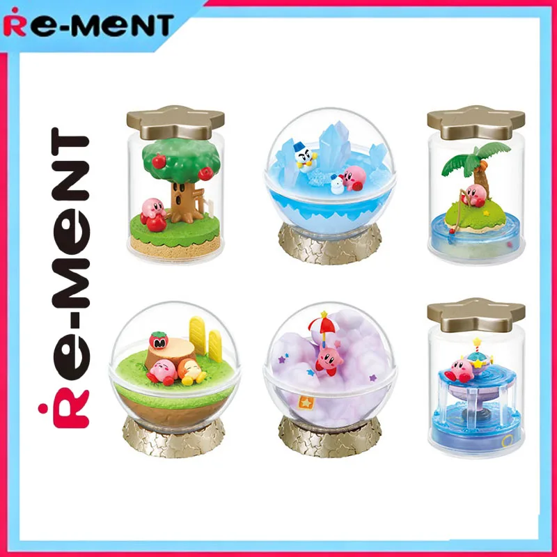 

Rement Original Kirby Terrarium Collection Fountain of Dreams Mini Diorama Figure Blind Box Desktop Display Model Ornament
