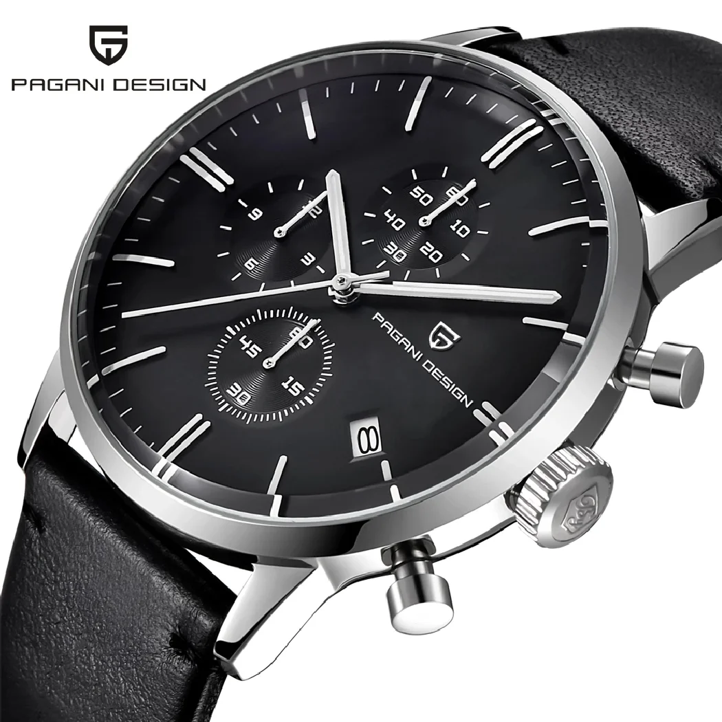 

New PAGANI DESIGN Top Brand Luxury Men's Quartz Watches Men Automatic Date Watch Waterproof Chronograph VK67 reloj hombre