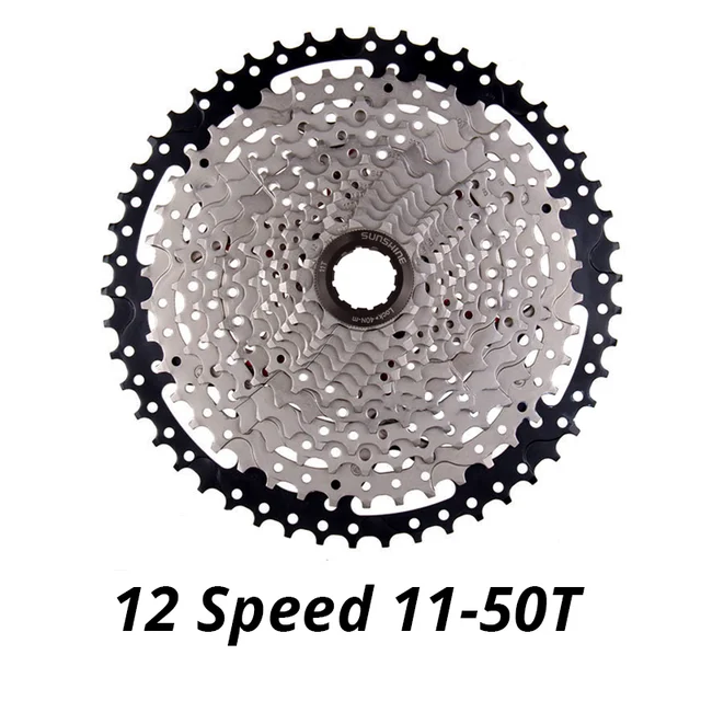 SUNSHINE Cassette 9S 10S 11S 12S MTB Bike Bicycle Freewheel 9V 10V 11V 12V 42/46/50T/52T for M5100 M6100 M7100 M8100 HG Hub