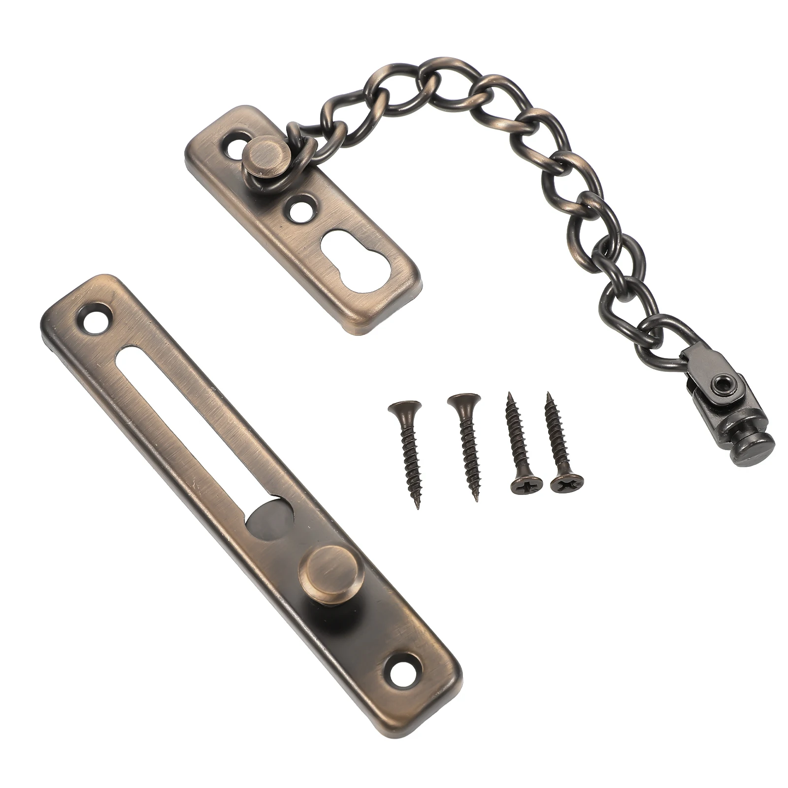 

Stainless Steel Anti Theft Bolt Security Lock Guard Reinforcement Durable Easy Install Hardness Locksecurity Door Chain Door