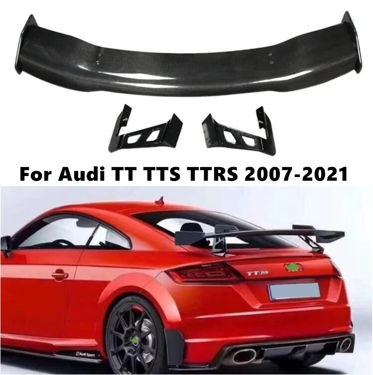 

Спойлер для Audi TT TTS TTRS GT Sport 2007-2021, задний фонарь для крыльев, задний фонарь, реальное углеродное волокно