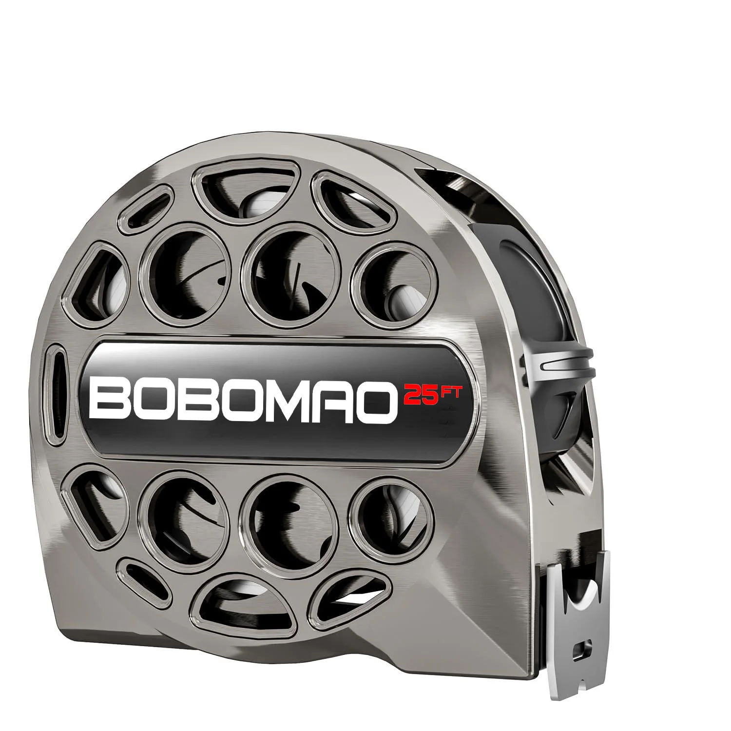 25FT Stainless Steel Retractable Tape Measure Washable And Anti-Fall Measure Ruler, High-definition Scale (inch) Manual Lock Mea