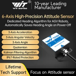 Witmotion HWT601 3 Eksenli IMU Ataletsel Navigasyon ROS Robot Modülü, MEMS Eğim Açısı Sensörü, Dahili DOF Kristal Jiroskop