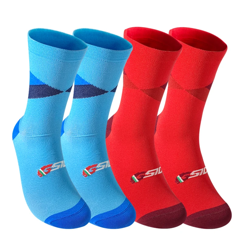 4 Paar Team-Radsocken, Professionelle Sportsocken, Hochwertige Laufsocken, Basketballsocken in Vielen Farben – Detail 1