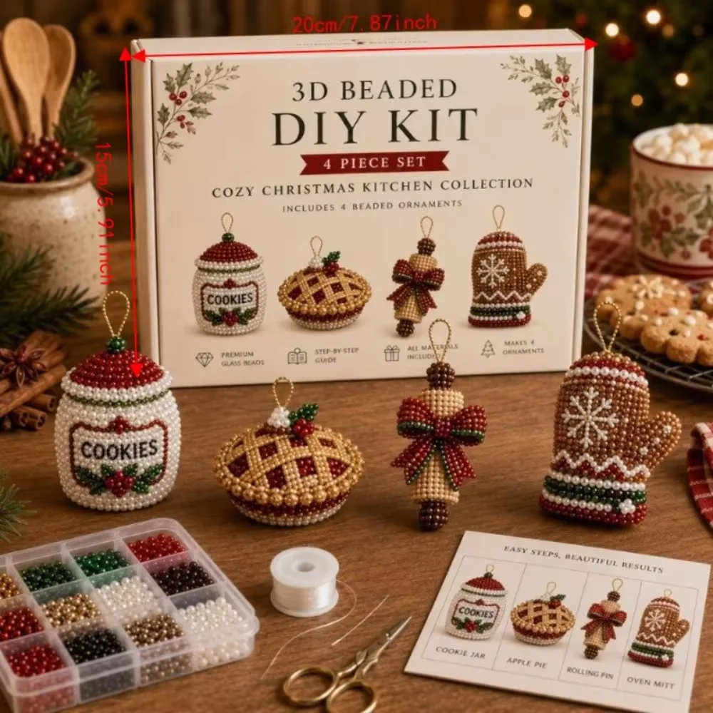 3D Christmas Bead Craft Kit 6