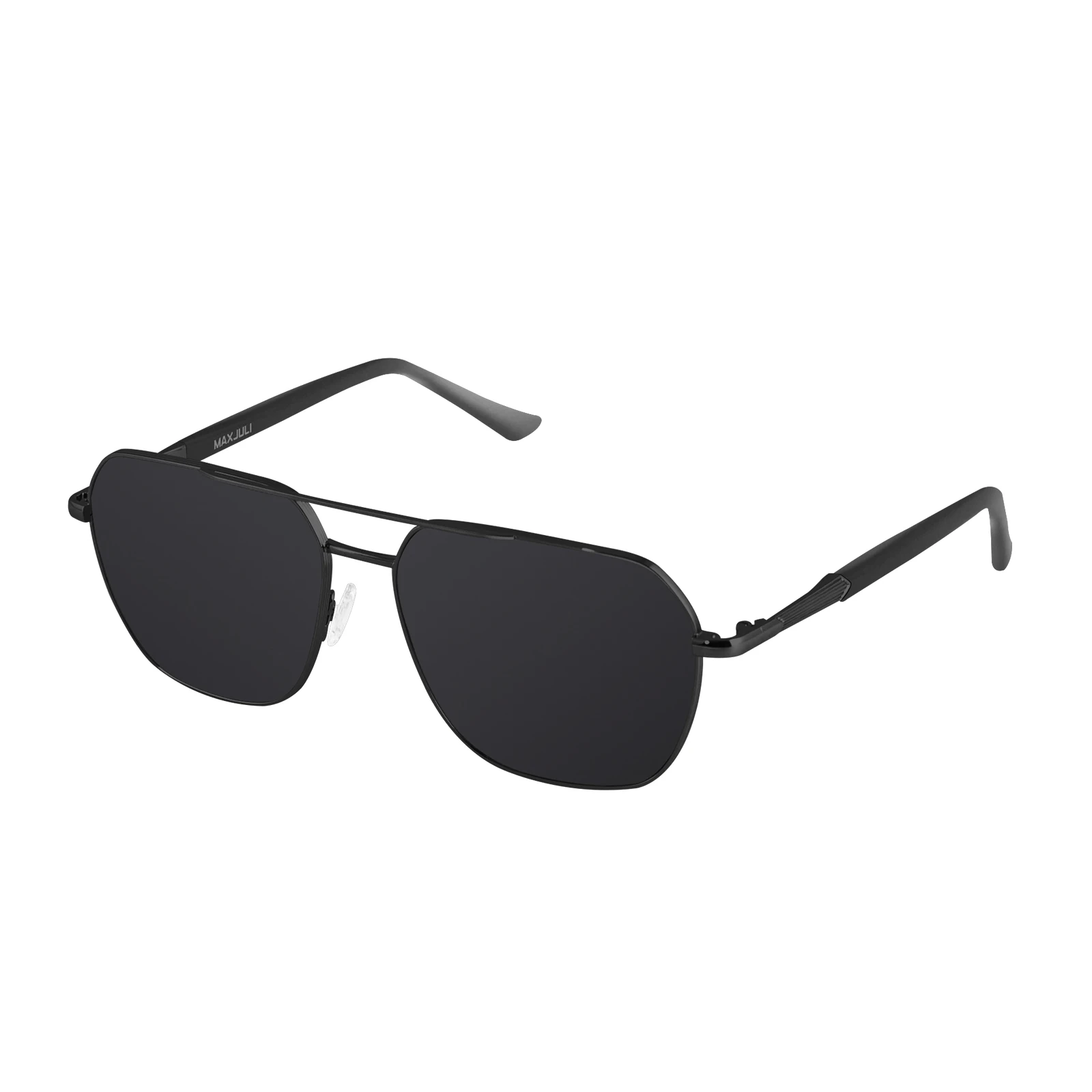 MAXJULI Spolaryzowane okulary przeciwsłoneczne dla mężczyzn z dużymi szerokimi główkami Metalowe okulary XXL Rozmiar Extra Large lentes de sol para hombre 8218