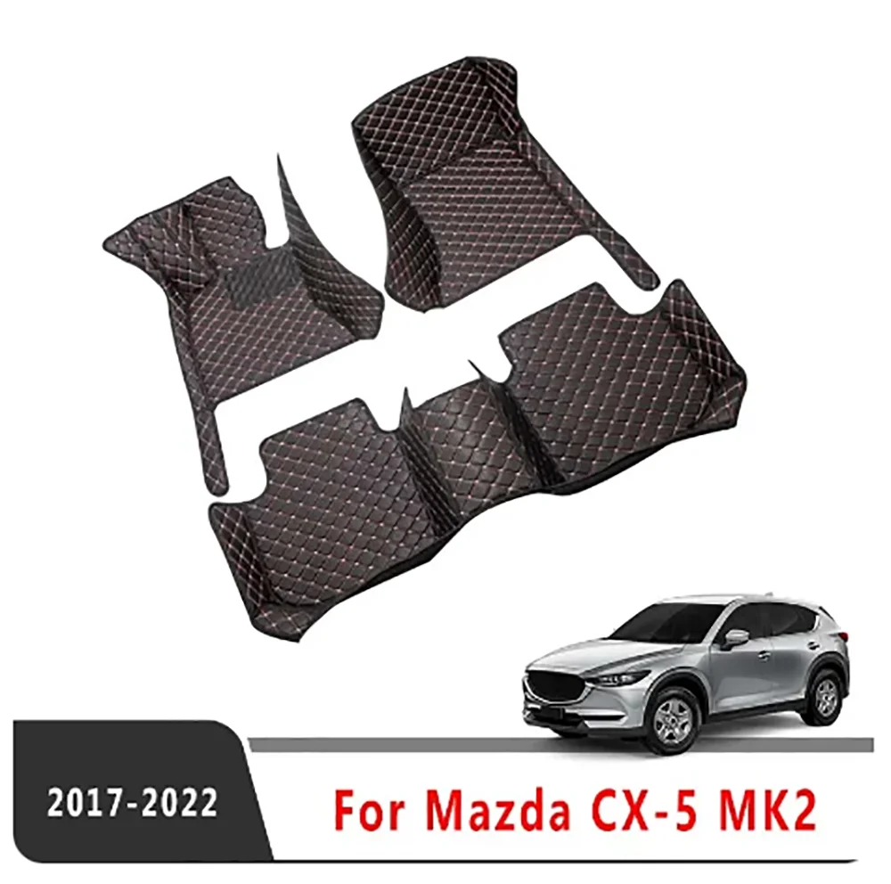 Carpets For Mazda CX-5 CX5 CX 5 MK2 2024 2023 2022 2021 2020 2019 2018 2017 Car Floor Mats Interior Parts Waterproof Covers Rugs