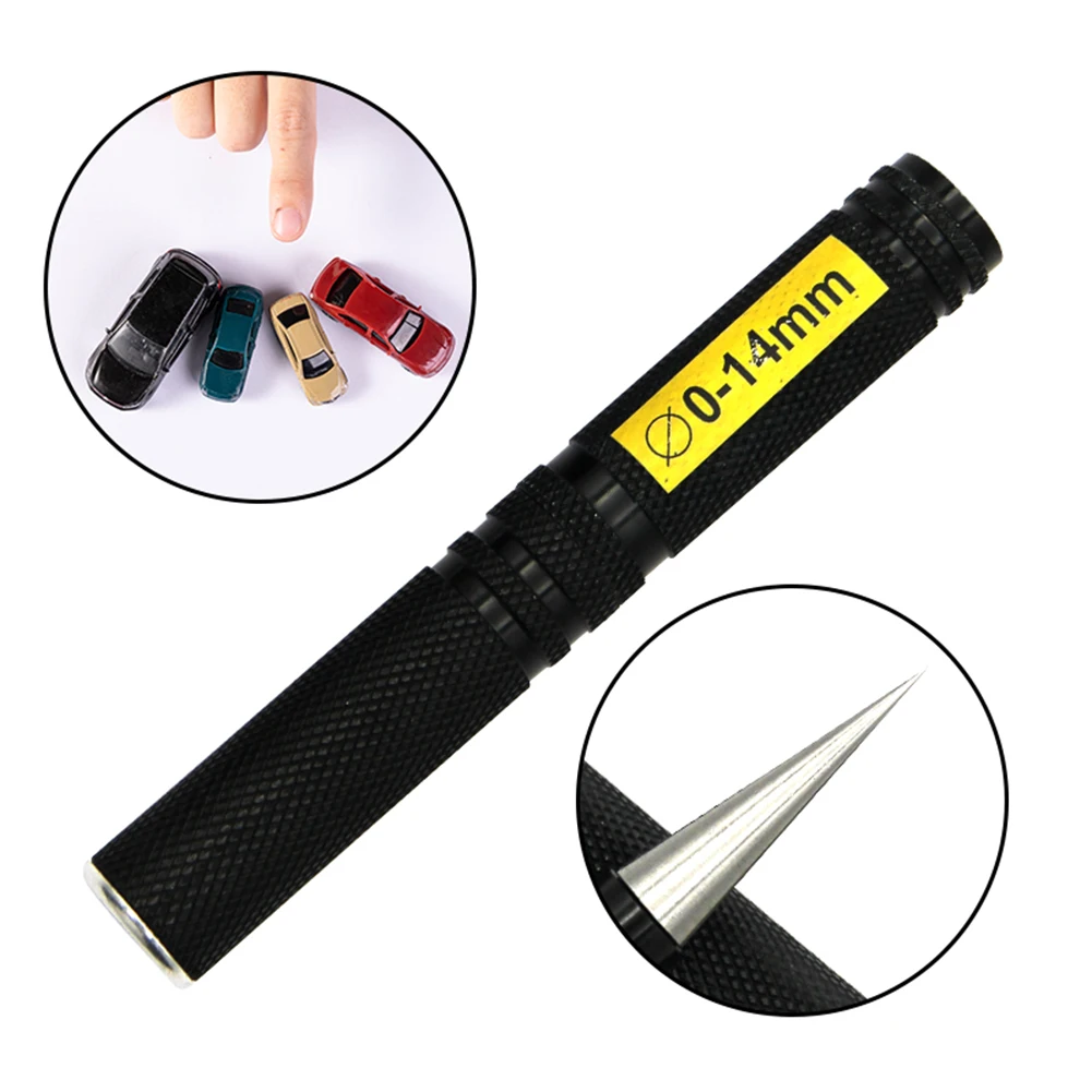 0-14mm Hole Opener Reamer Metal Drill Puncher Reamer with Sleeve Manual Reamer Head Bevel Design for RC Car Ship Aircraft Model