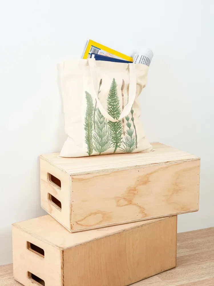 Botanical Horsetails Tote Bag personalized tote bag bag luxury women Women's eco folding