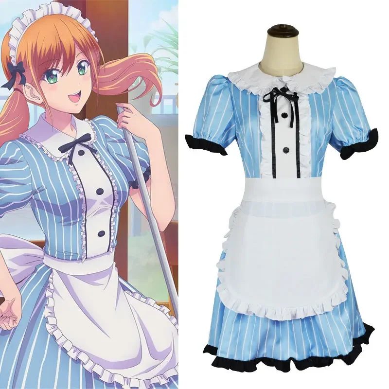 Anime The Cafe Terrace and Its Goddesses Movie Shiragiku Ono Cosplay Costume Outfits Halloween Carnival Role Play Party Suit