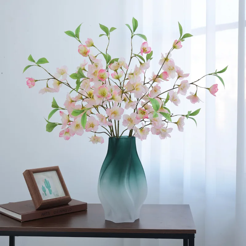 Cherry Blossom Artificial FLower For Deocration Hotel Living Room Display Wedding Flores Home Decor Cherry Branch Accessories