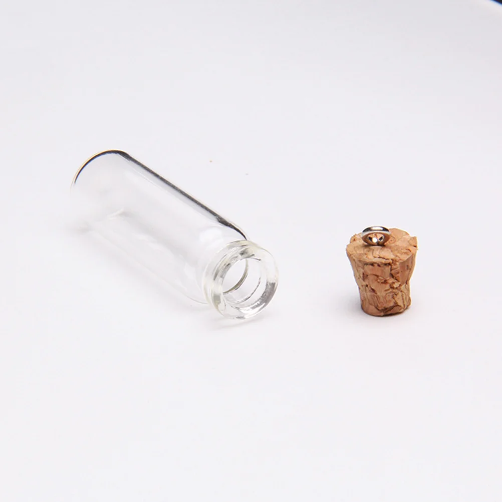 

50Pcs 2Ml Clear Mini Glass Bottle with Wooden Cork Ideal for DIY Pendant Wishing Bottles Perfume Containers Decoration Gift