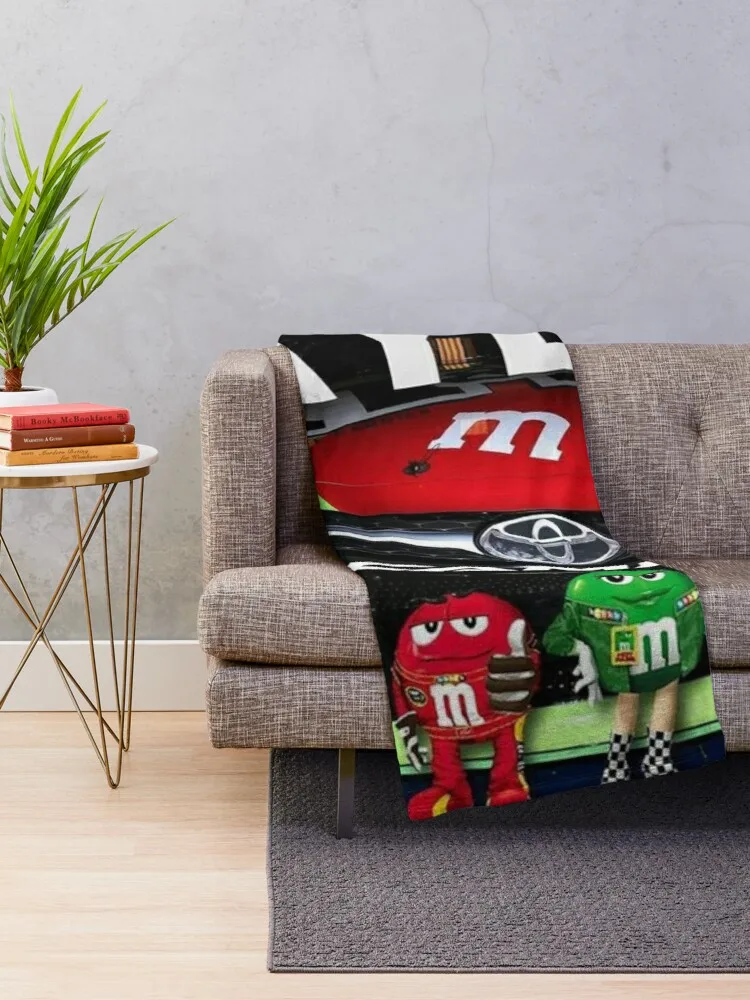 kyle busch racing Throw Blanket Bed Fashionable Blanket