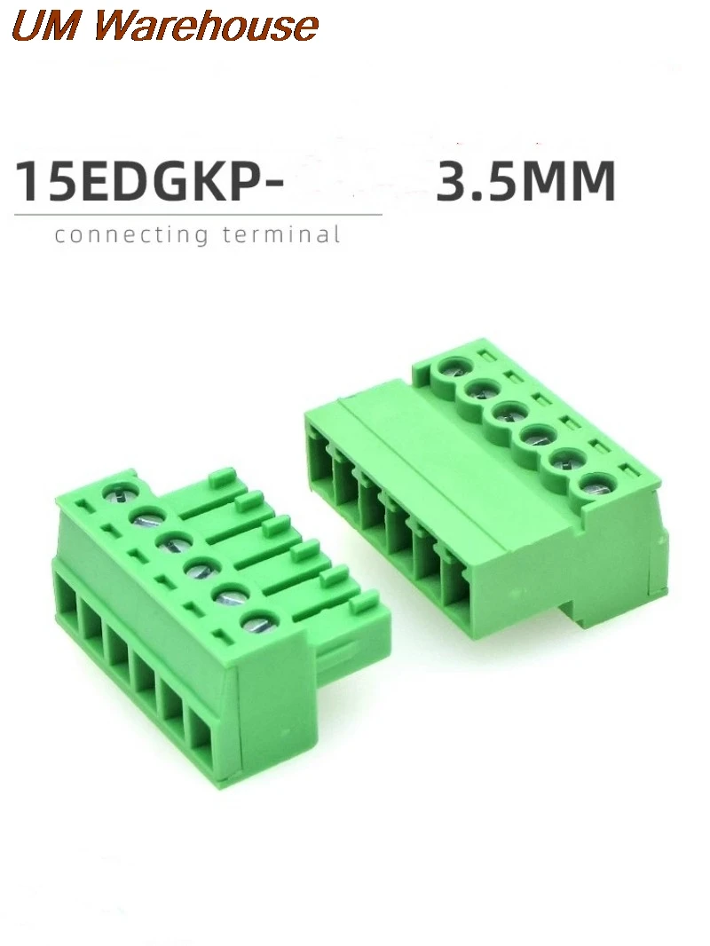 

50 sets 15EDGKP3.5mm Solder-free air butt plug-in terminal male and female pair for sale