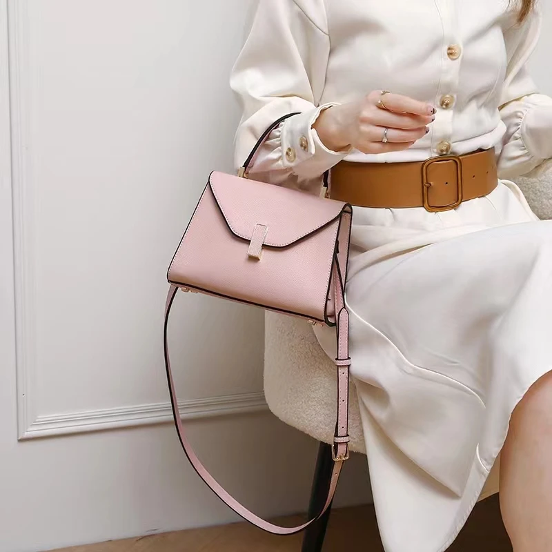 2024 New High end Genuine Leather Hand Bag Handheld Women\'s Handbag Single Shoulder Bags Crossbody Small Square Bag for Women